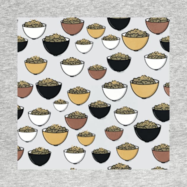 Bowls of Chili Pattern by WalkSimplyArt